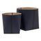 Salo Full-Grain Leather Baskets (Set/2) (Navy)