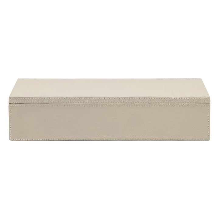 Selby Full-Grain Leather Extra Large Box (Light Gray)