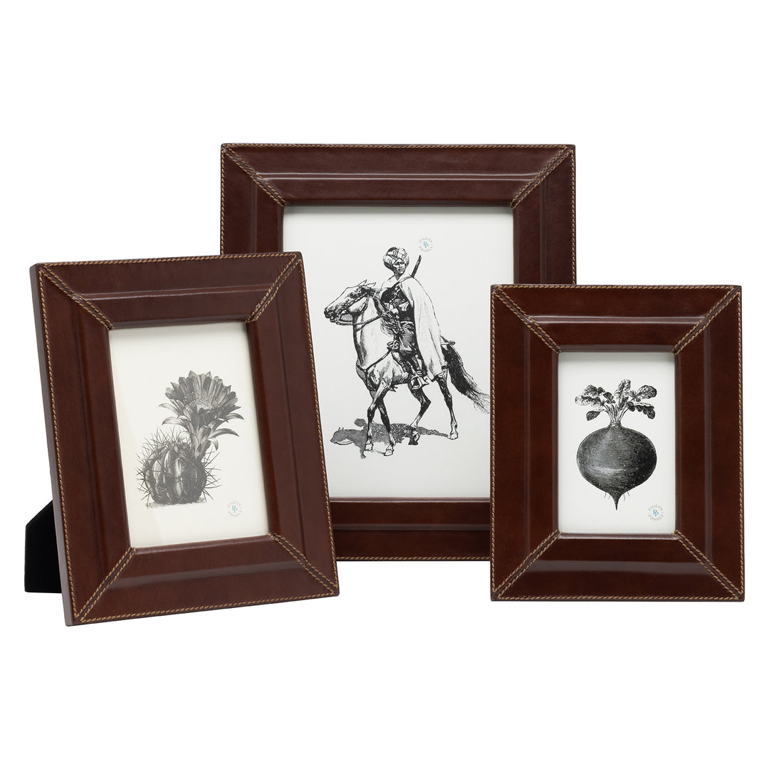 Selero Full-Grain Leather Picture Frames (Tobacco)