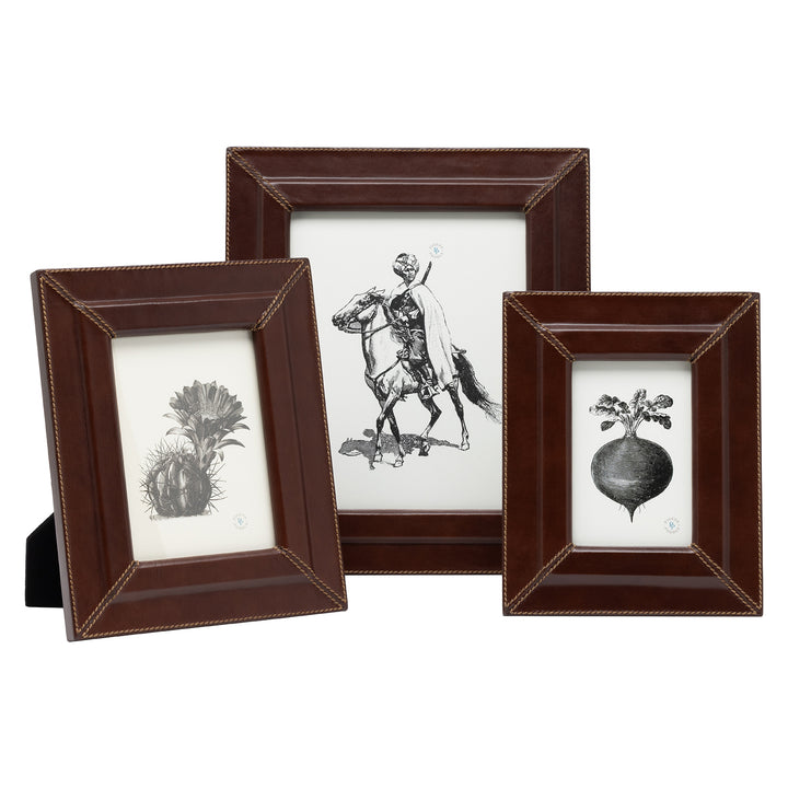 Selero Full-Grain Leather Picture Frames (Tobacco)