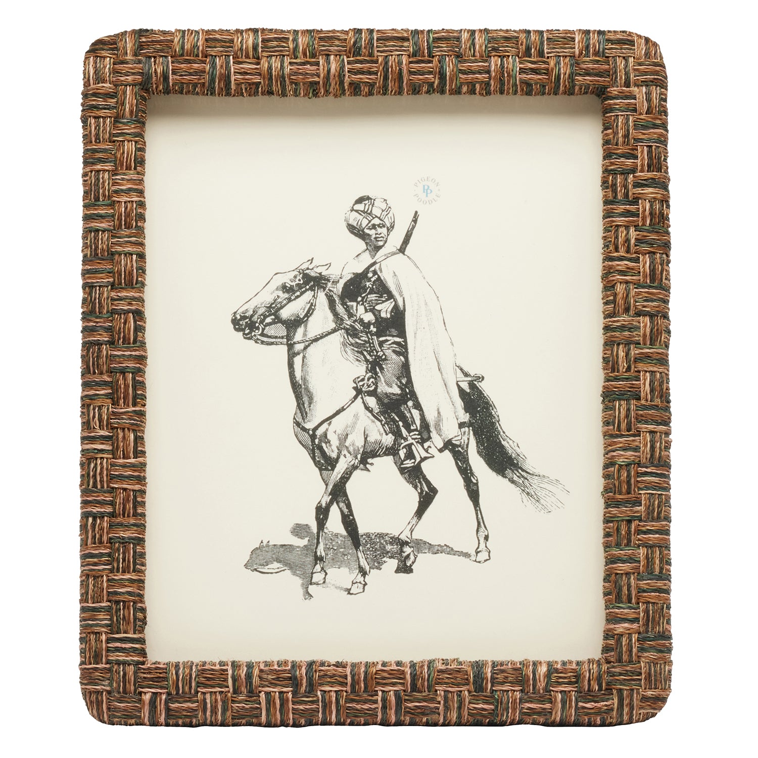 Selma Brown Lattice Abaca Picture Frame - Thumbnail 4