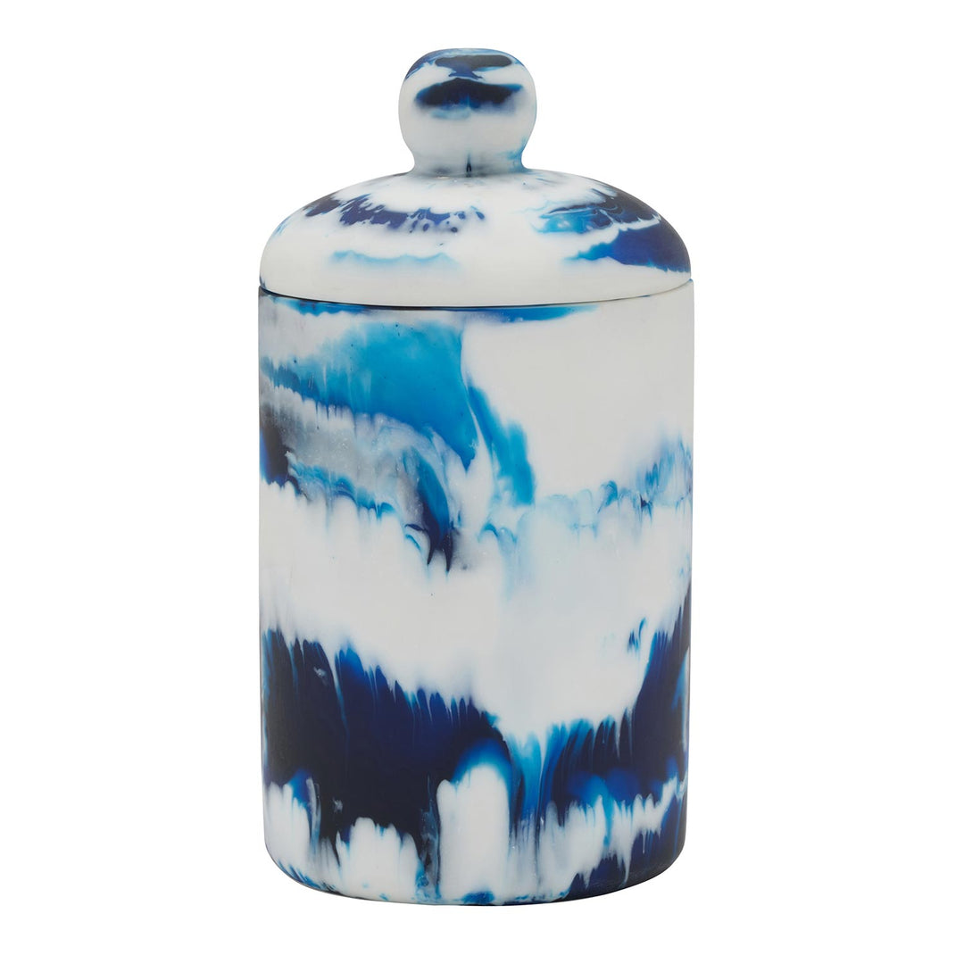 Southold llue Swirled Resin Canister (Small)