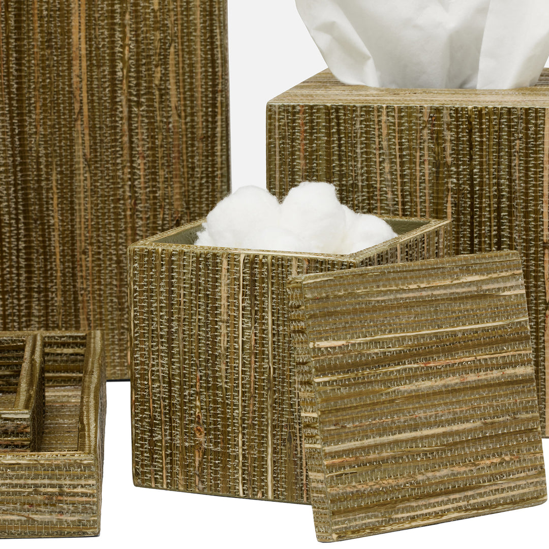 Sumter Olive Hemp Bathroom Accessories