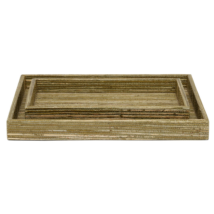 Sumter Olive Hemp Nested Trays Set/2