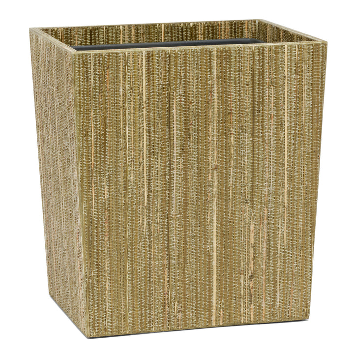 Sumter Olive Hemp Rectangle Wastebasket