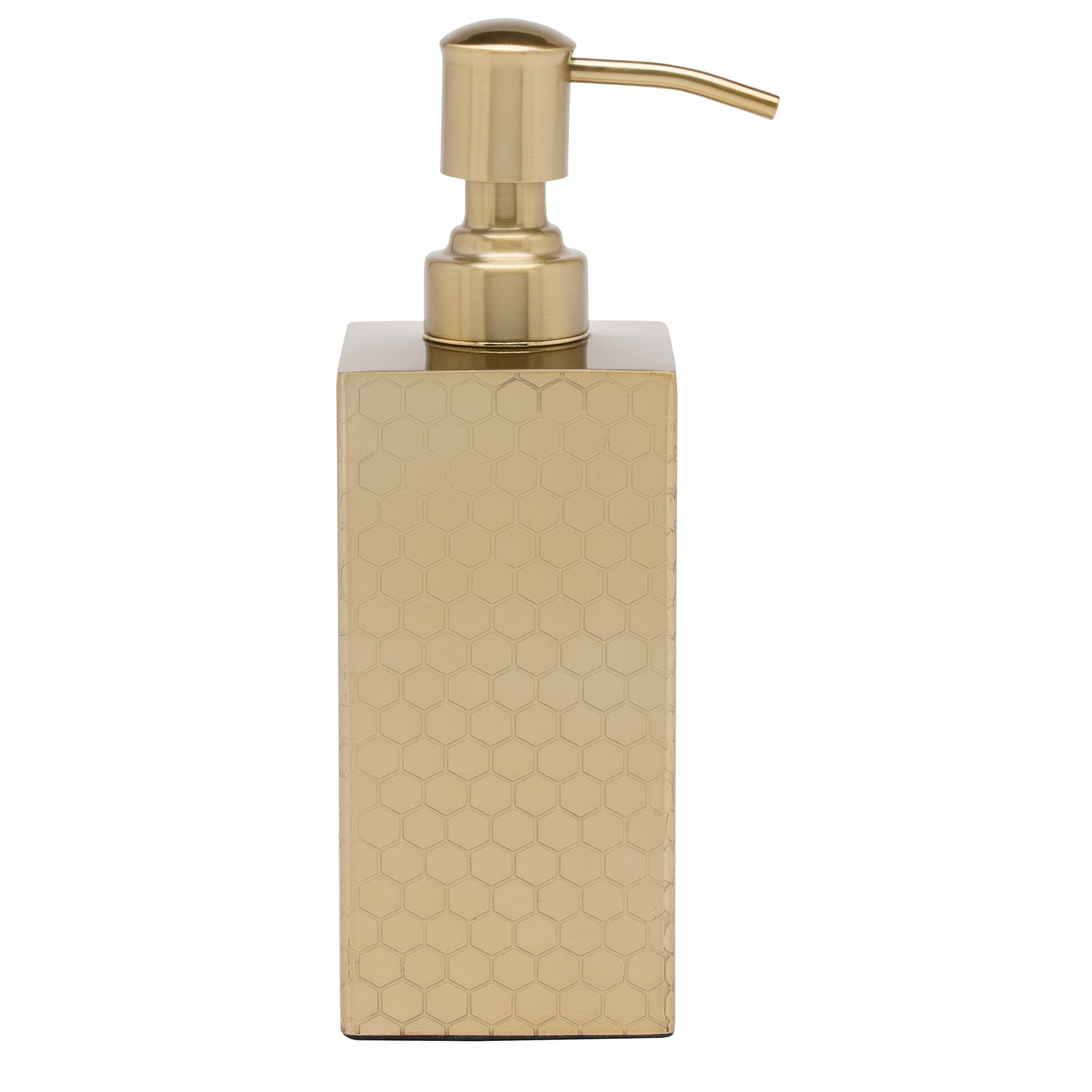 Temara Honeycomb Textured Stainless Steel Soap Dispenser - Thumbnail 2