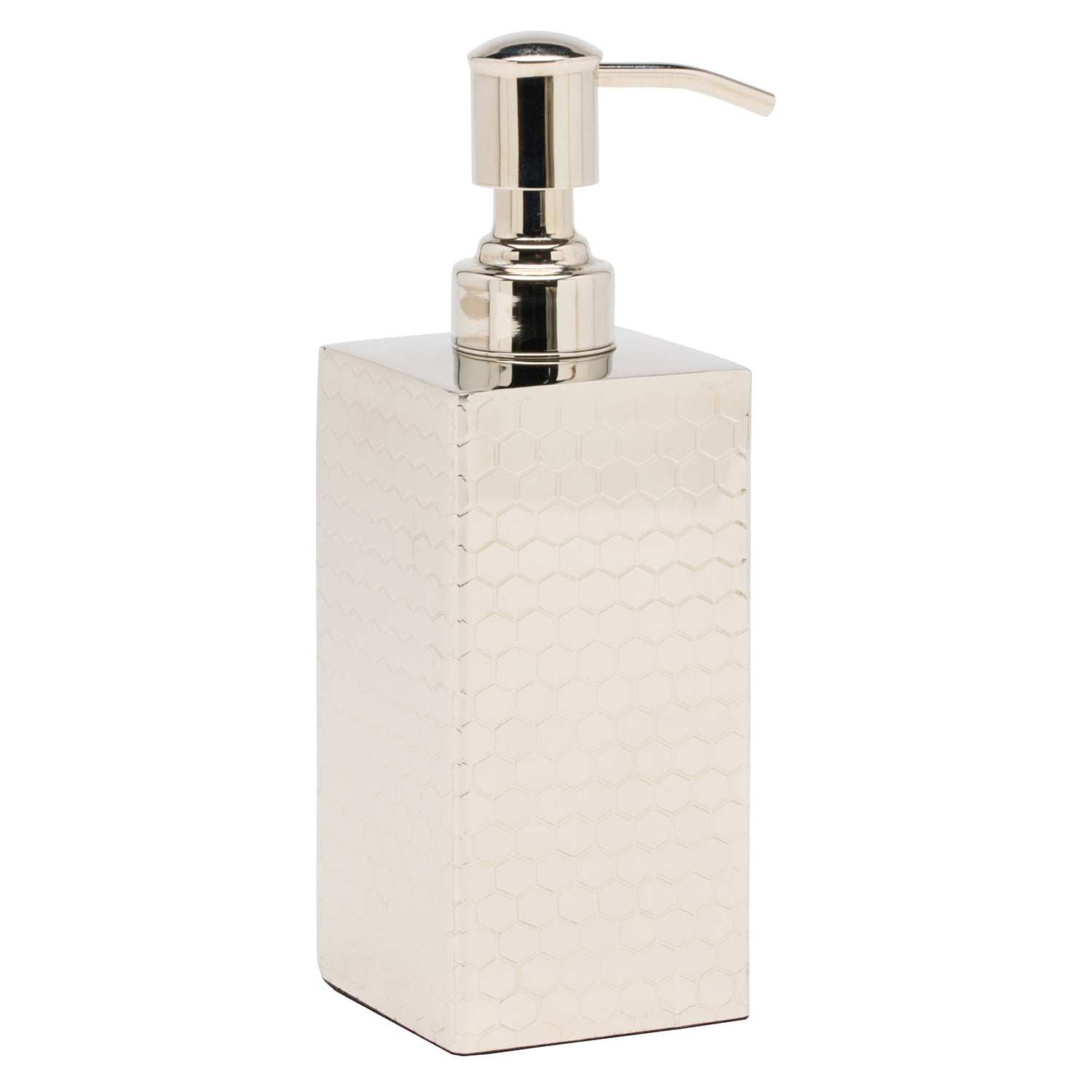 Temara Honeycomb Textured Stainless Steel Soap Dispenser - Thumbnail 3