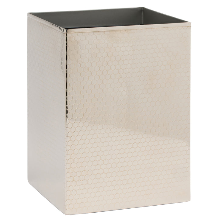 Temara Honeycomb Textured Stainless Steel Bathroom Accessories (Shiny Nickel)