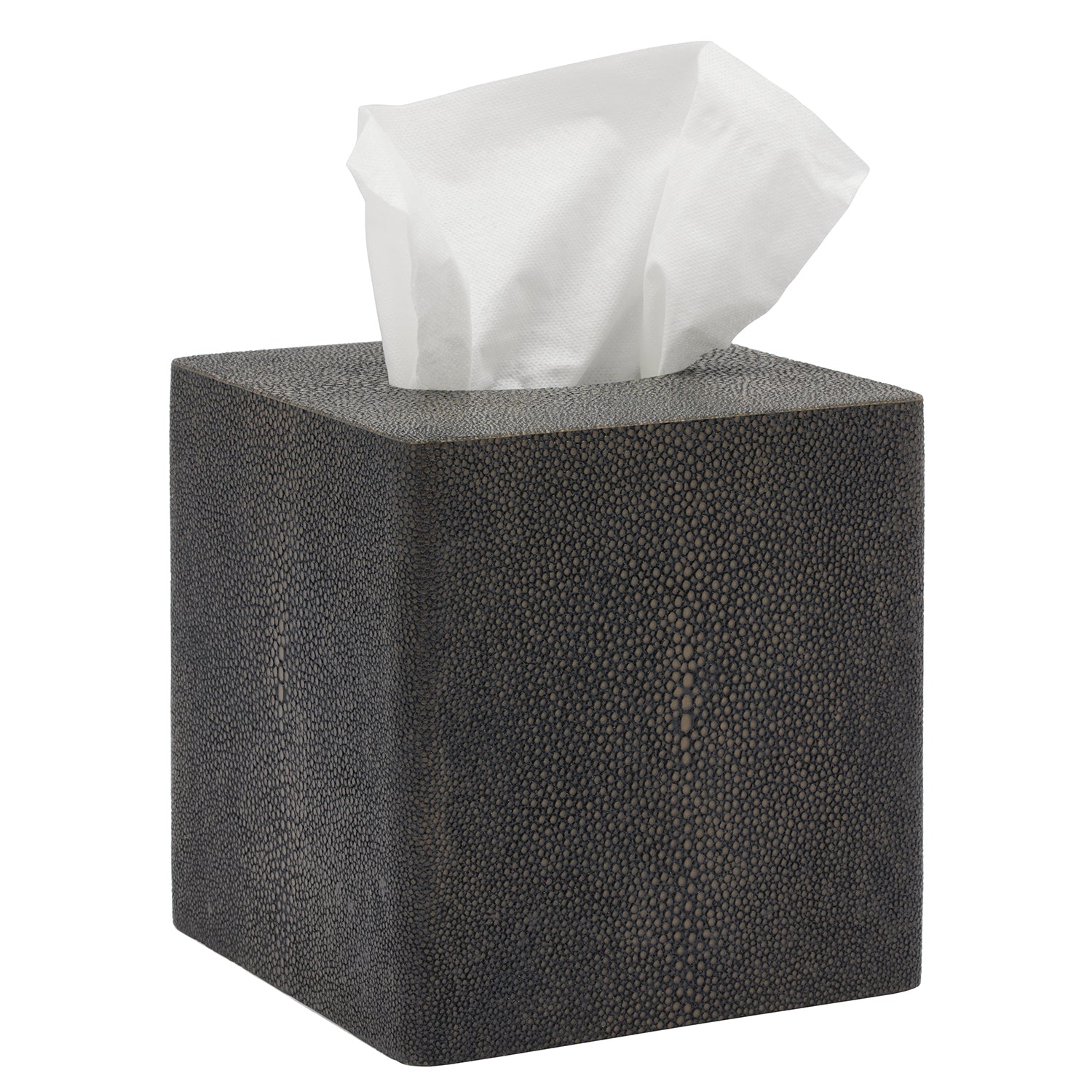 Tenby Faux Shagreen Tissue Box - Thumbnail 3