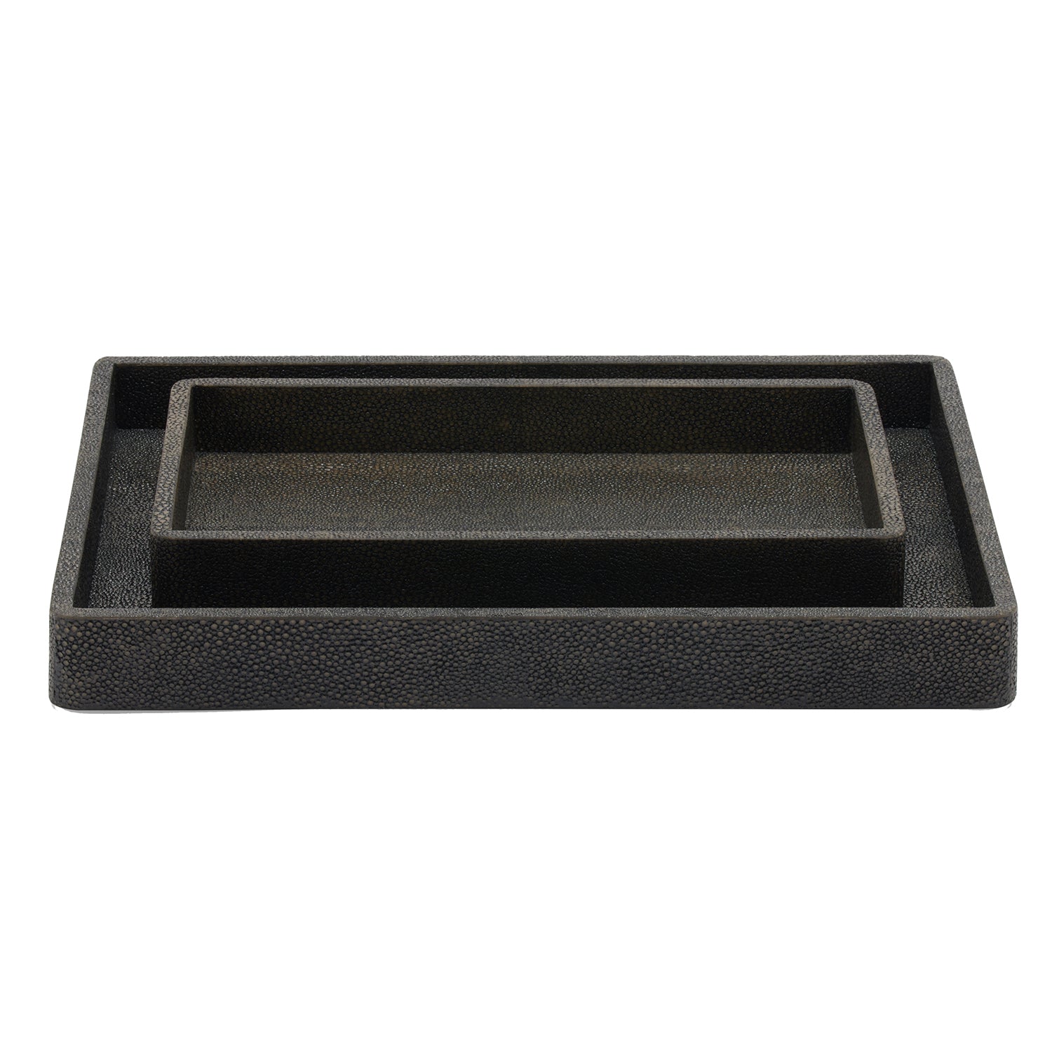 Tenby Faux Shagreen Tray Set - Thumbnail 3