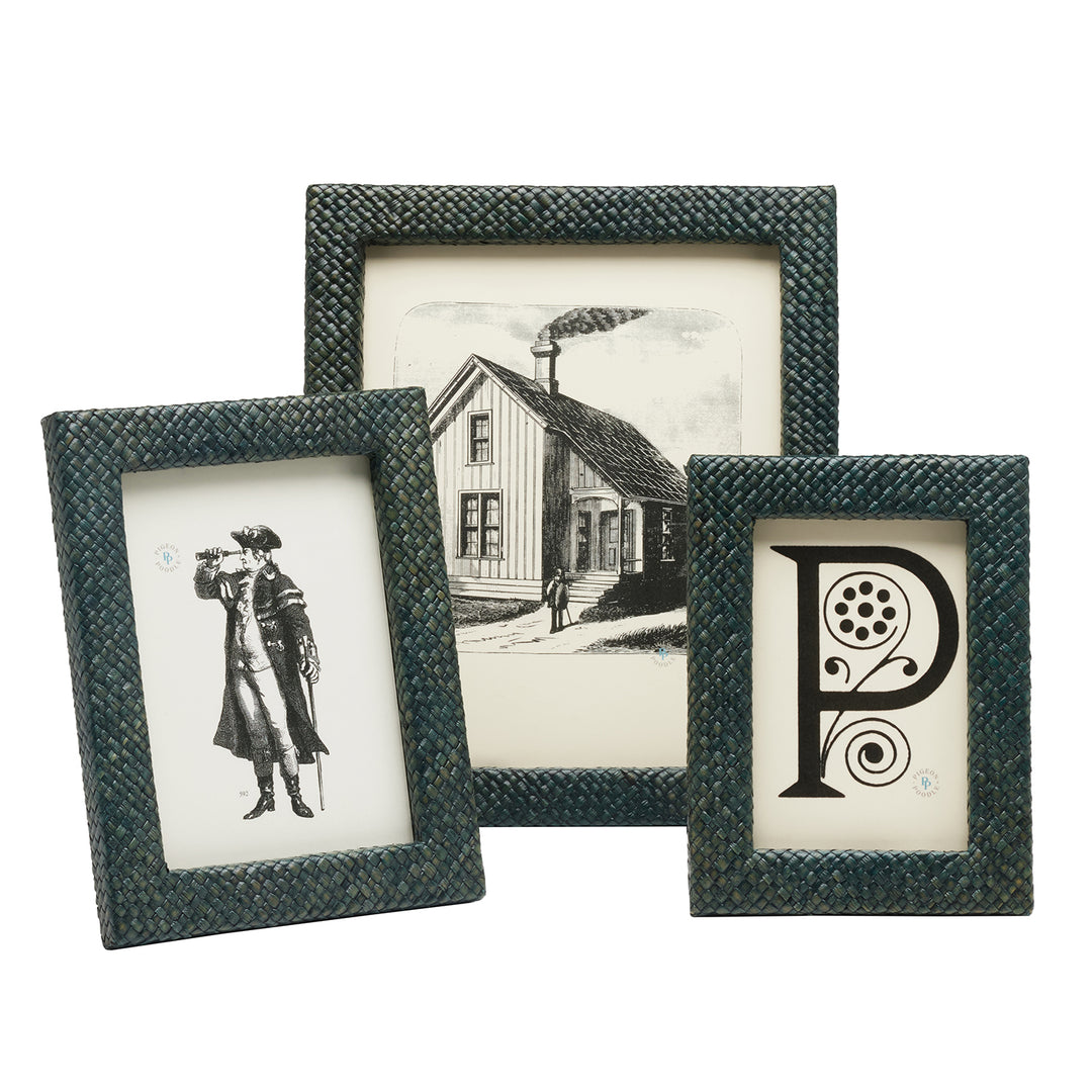 Uvita Woven Pandan Picture Frame (Slate Green)