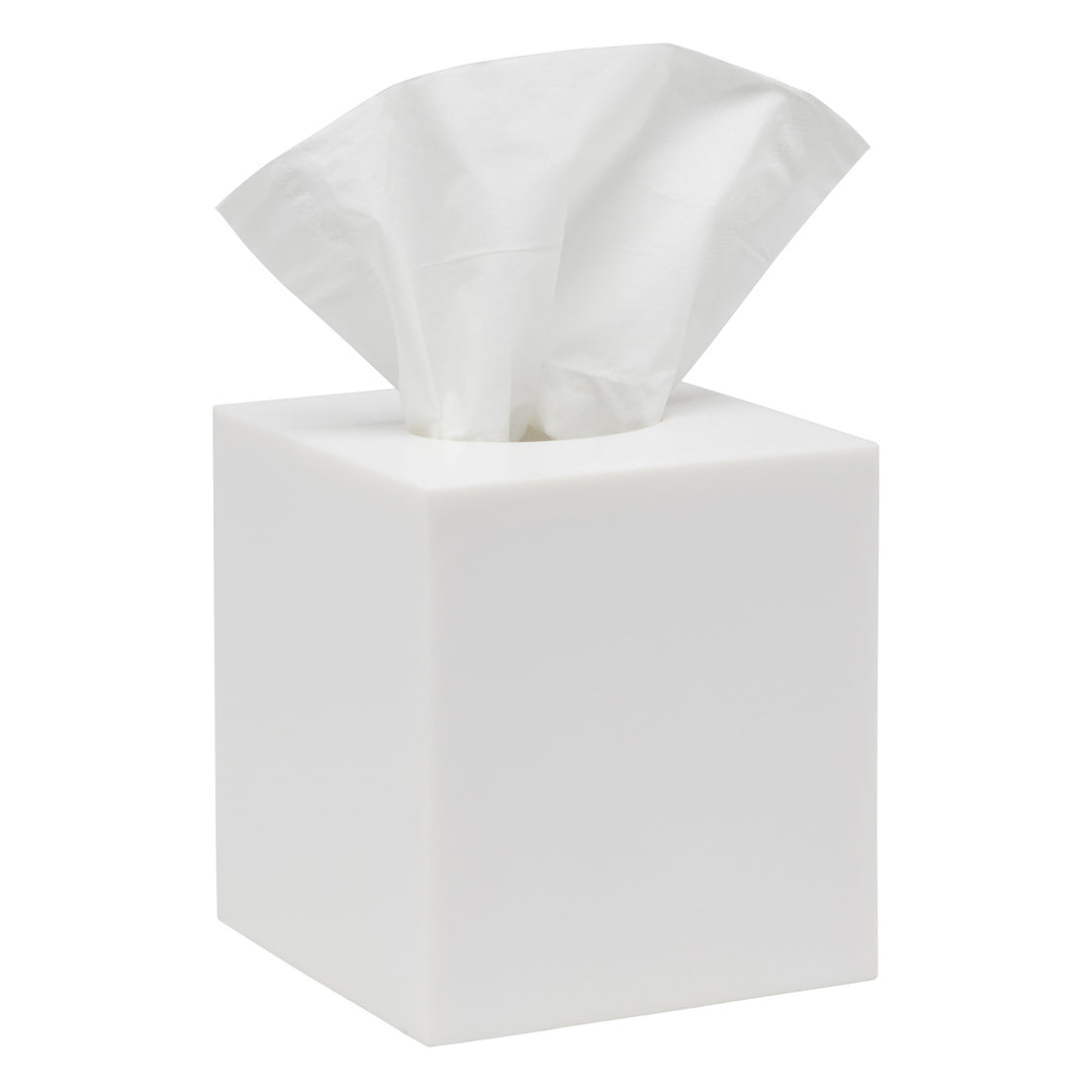 Vail White Gloss Resin Bathroom Accessories - Hudson & Vine