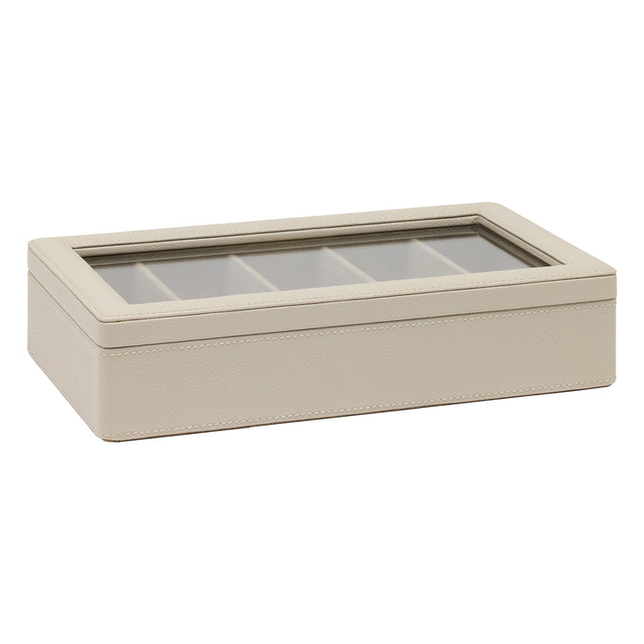 Vercelli Leather Eyewear Organizer Case (Light Gray)