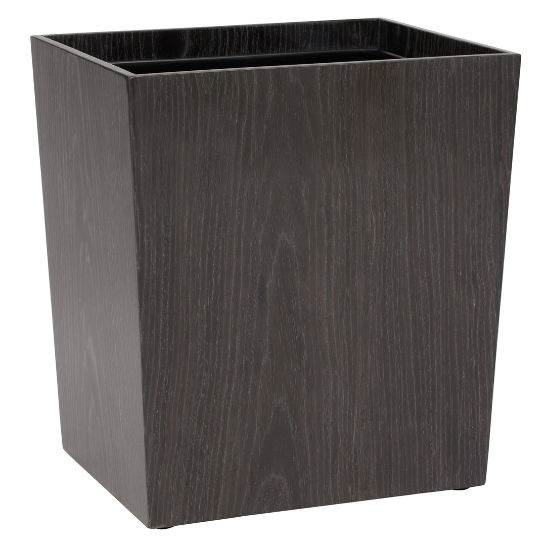 Westerly Veneer Rectangle Waste Basket (Dark Oak)