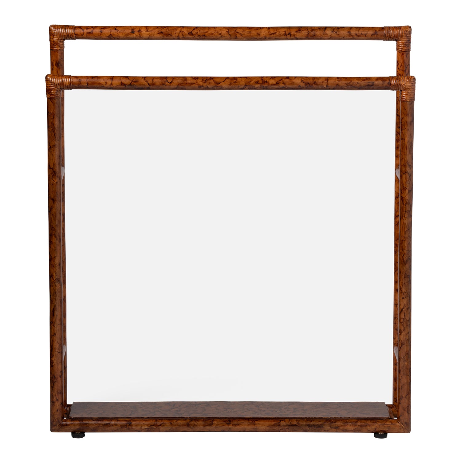 Winthrop Red Tortoise Rattan Freestanding Towel Rack 32