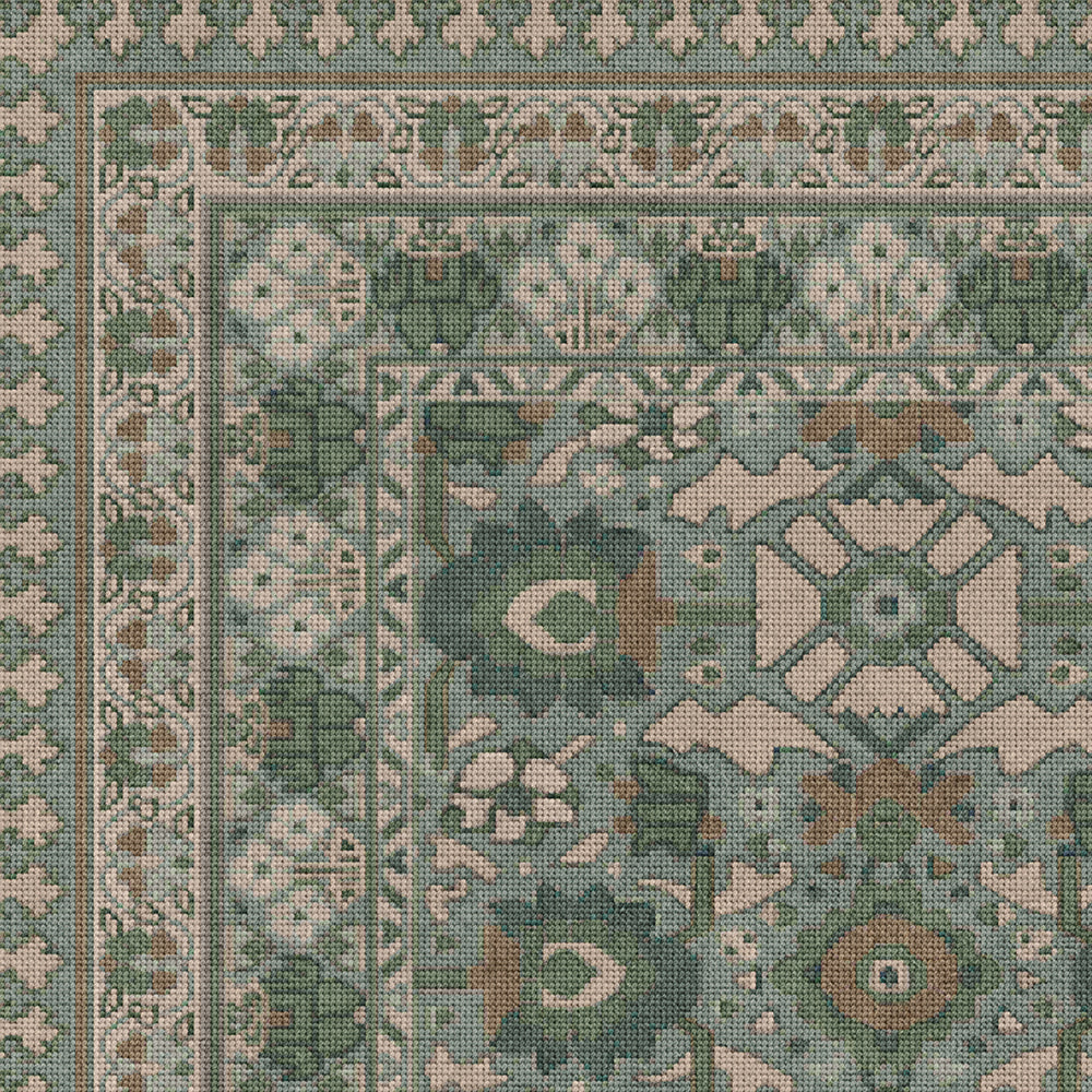 Vintage Vinyl Rug (Biltmore - Promenade - Blooming Season)