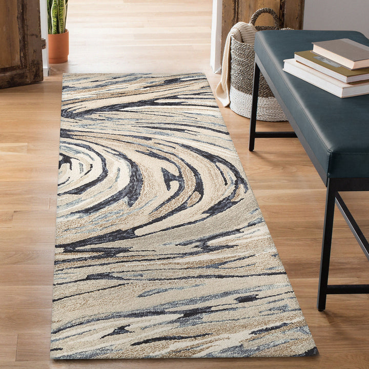 Liora Manne Savoy Big Wave Indoor Area Rug Blue