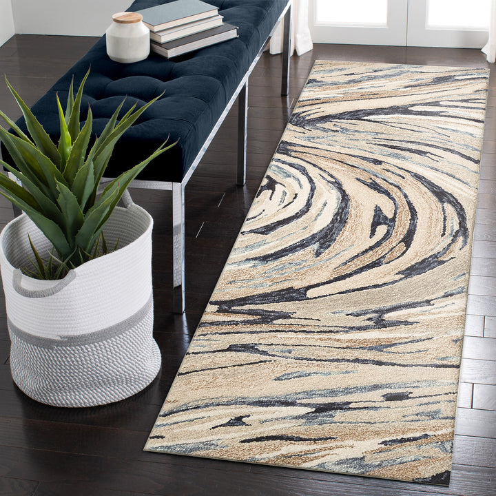 Liora Manne Savoy Big Wave Indoor Area Rug Blue