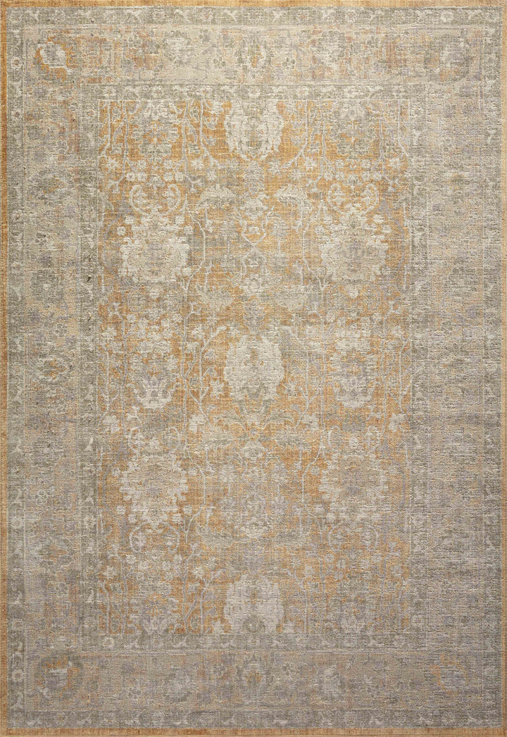 Chris Loves Julia x Loloi Rosemarie Gold / Sand Accent Rug (ROE-01)