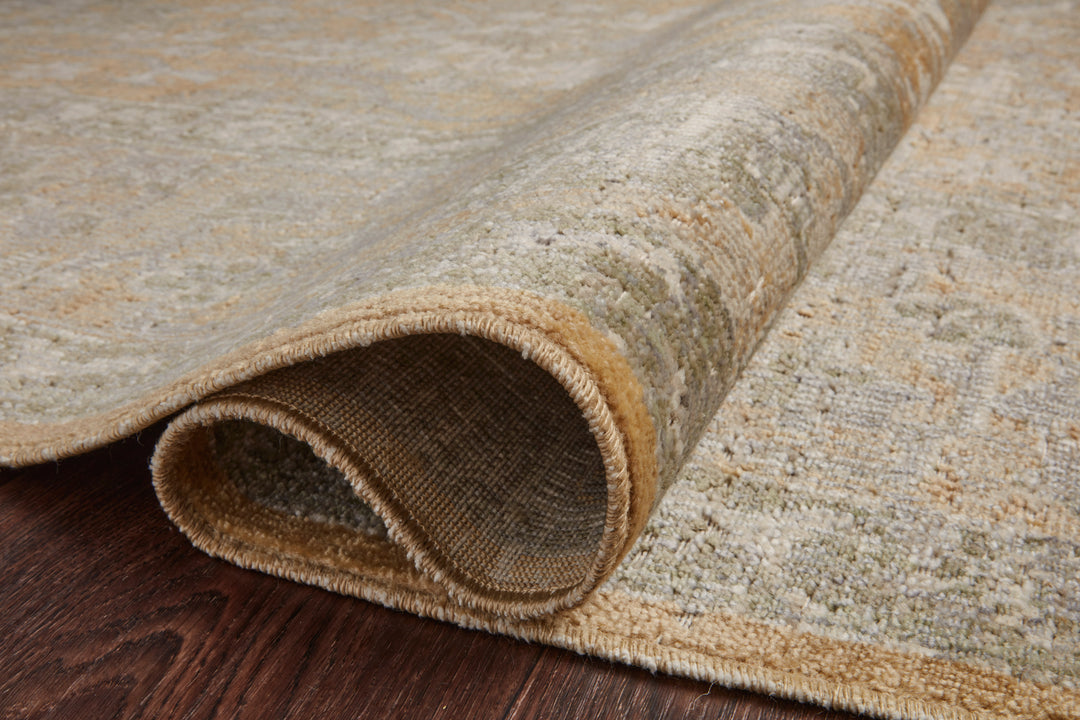 Chris Loves Julia x Loloi Rosemarie Gold / Sand Accent Rug (ROE-01)