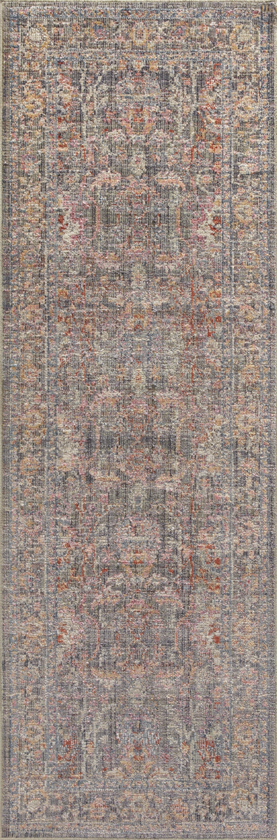 Chris Loves Julia x Loloi Rosemarie Stone / Multi Accent Rug (ROE-01)