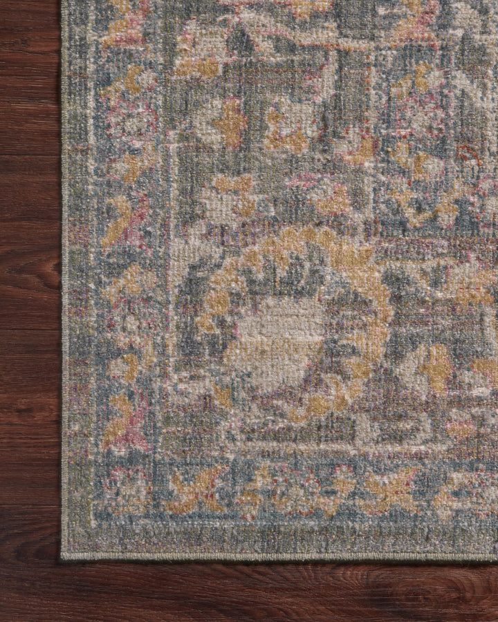 Chris Loves Julia x Loloi Rosemarie Stone / Multi Accent Rug (ROE-01)