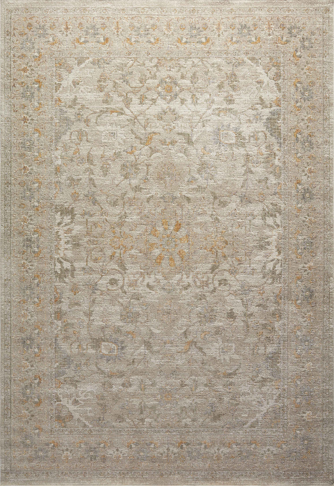 Chris Loves Julia x Loloi Rosemarie Ivory / Natural Accent Rug (ROE-02)