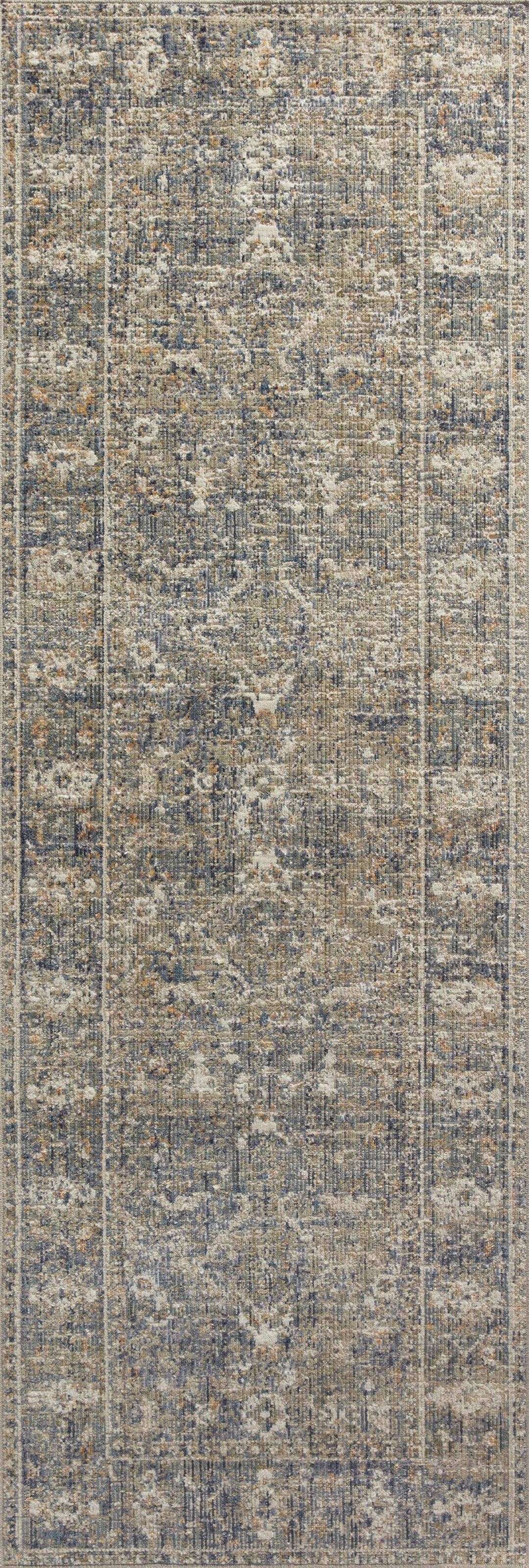 Chris Loves Julia x Loloi Rosemarie Sand / Lagoon Accent Rug (ROE-03)