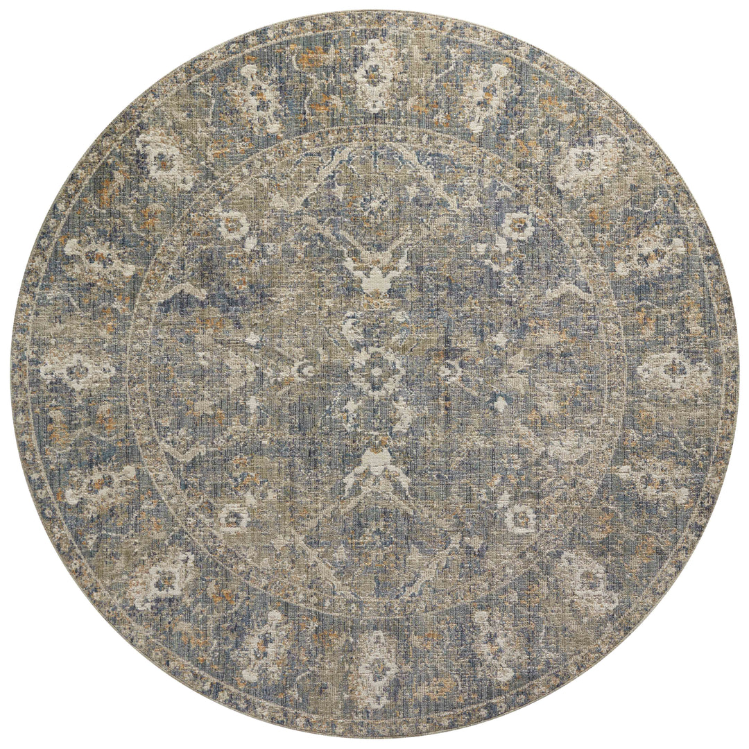 Chris Loves Julia x Loloi Rosemarie Sand / Lagoon Accent Rug (ROE-03)