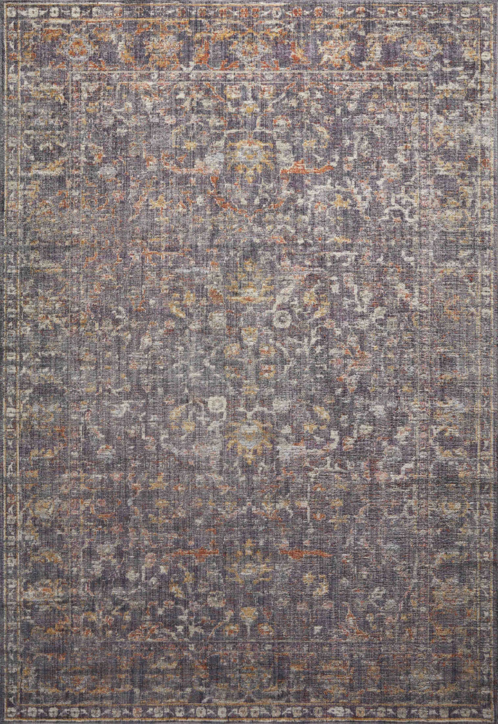 Chris Loves Julia x Loloi Rosemarie Graphite / Multi Accent Rug (ROE-04)