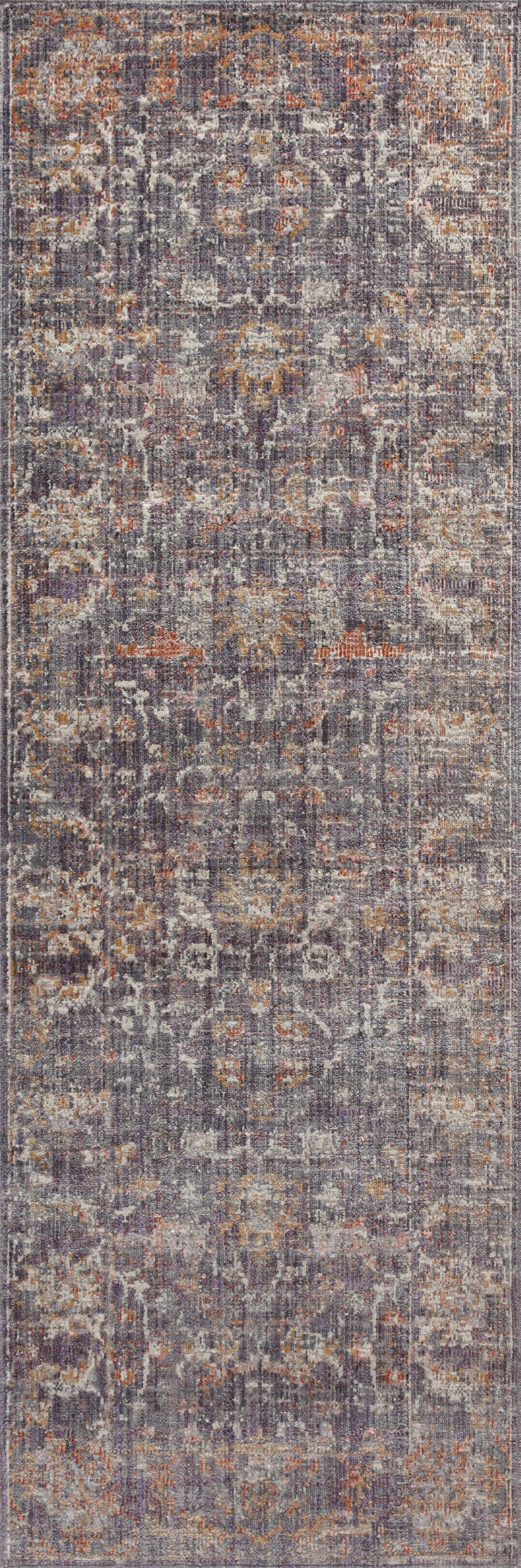 Chris Loves Julia x Loloi Rosemarie Graphite / Multi Accent Rug (ROE-04)