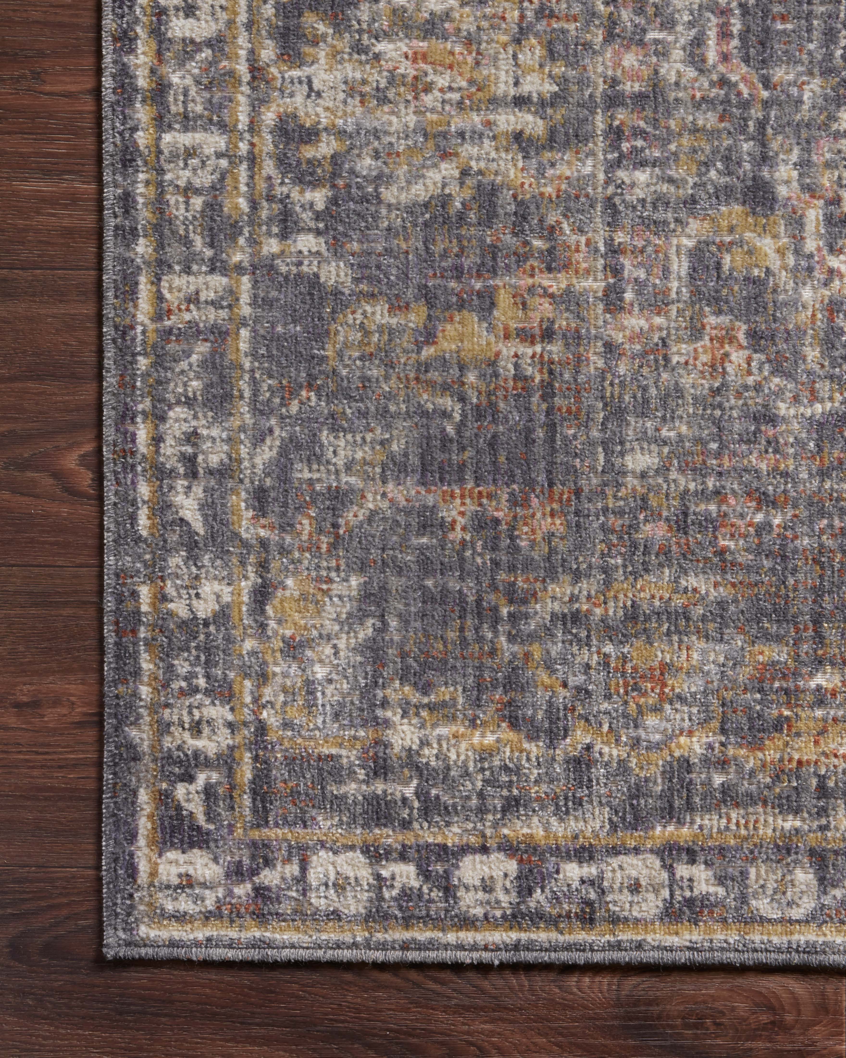 Chris Loves Julia x Loloi Rosemarie Graphite / Multi Accent Rug (ROE-0
