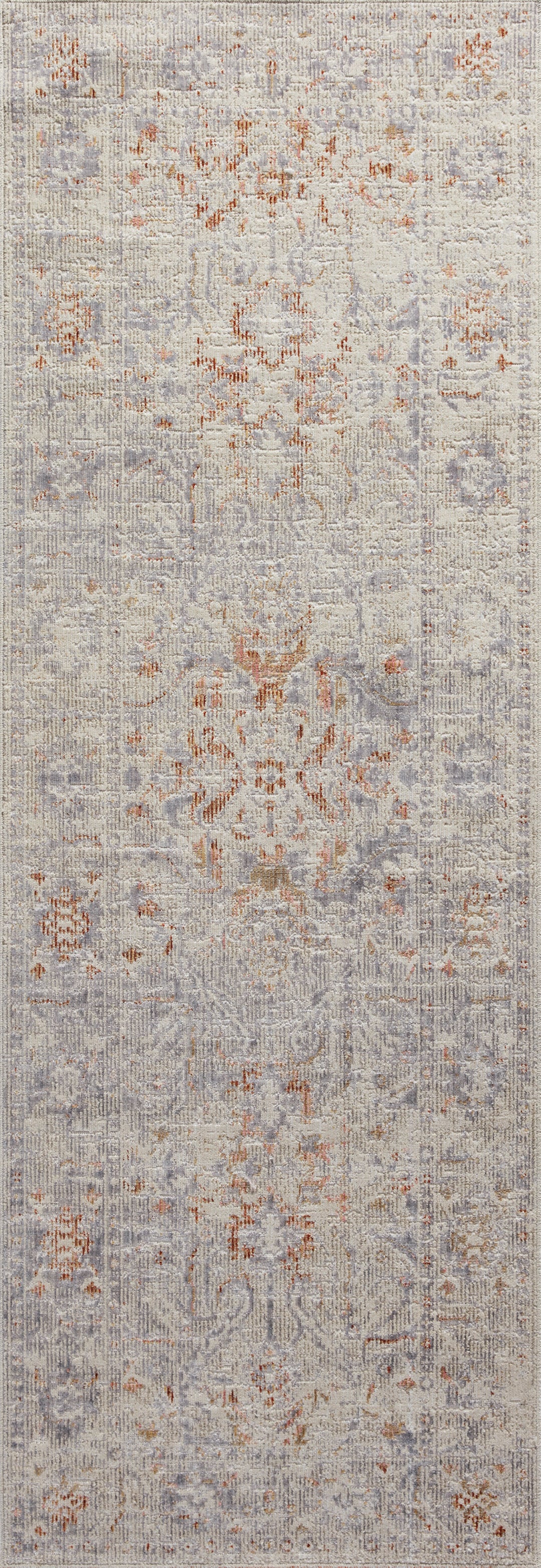 Chris Loves Julia x Loloi Rosemarie Oatmeal / Lavender Accent Rug (ROE-05)