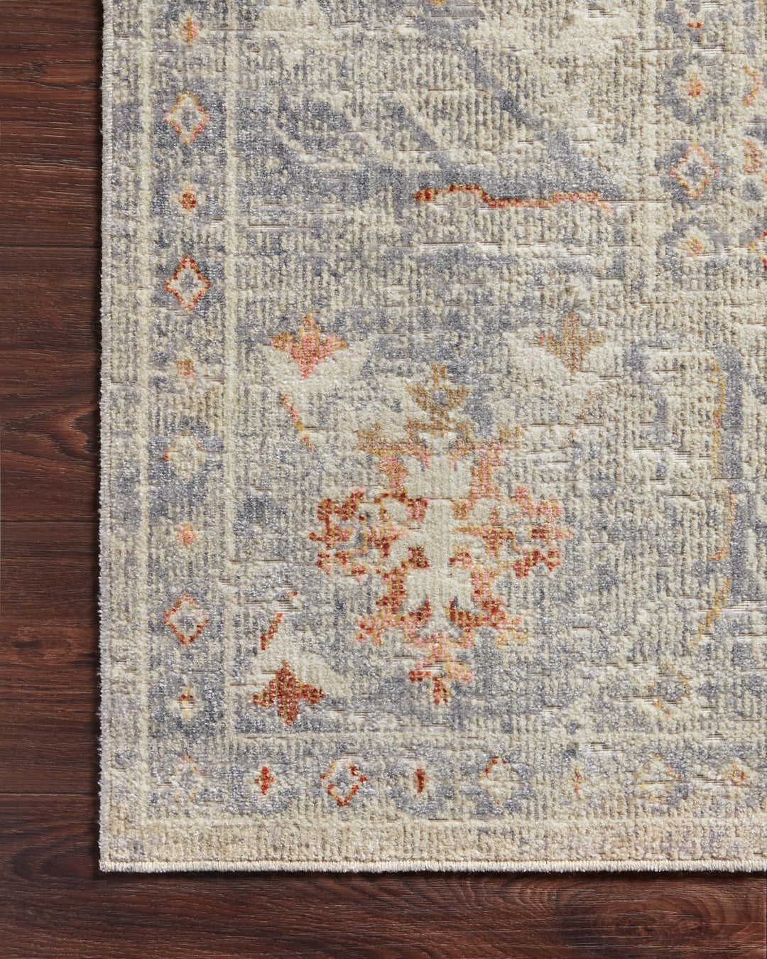 Chris Loves Julia x Loloi Rosemarie Oatmeal / Lavender Accent Rug (ROE-05)