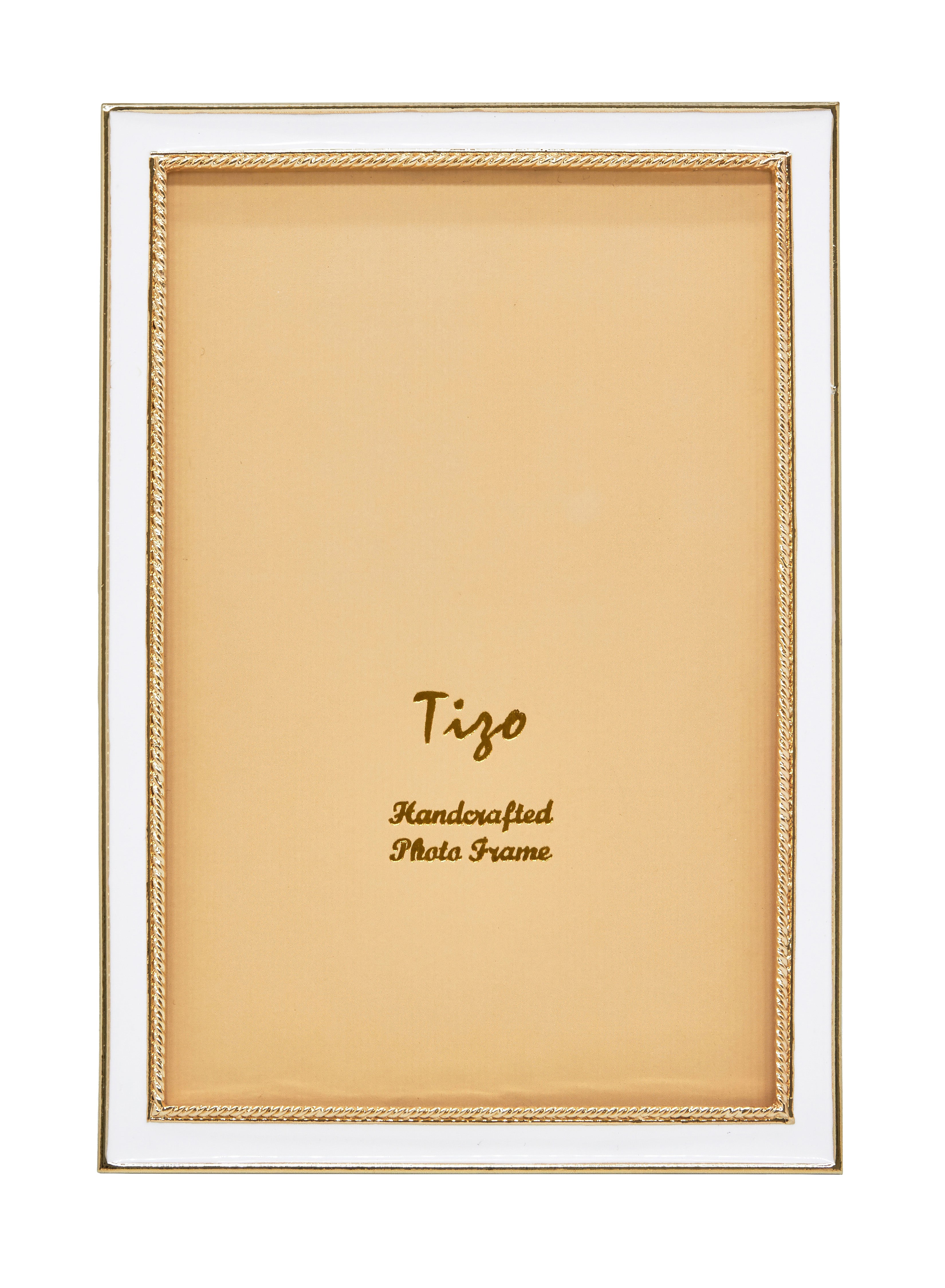 Tizo Enameled Gold Picture Frame