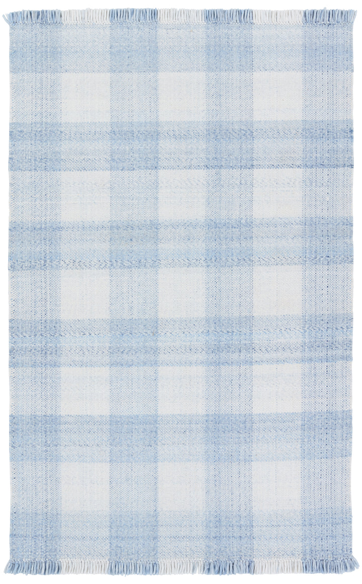 Jaipur Living Truce Handmade Indoor/Outdoor Striped Light Blue/ Ivory Area Rug (RESPITE - RSP01)