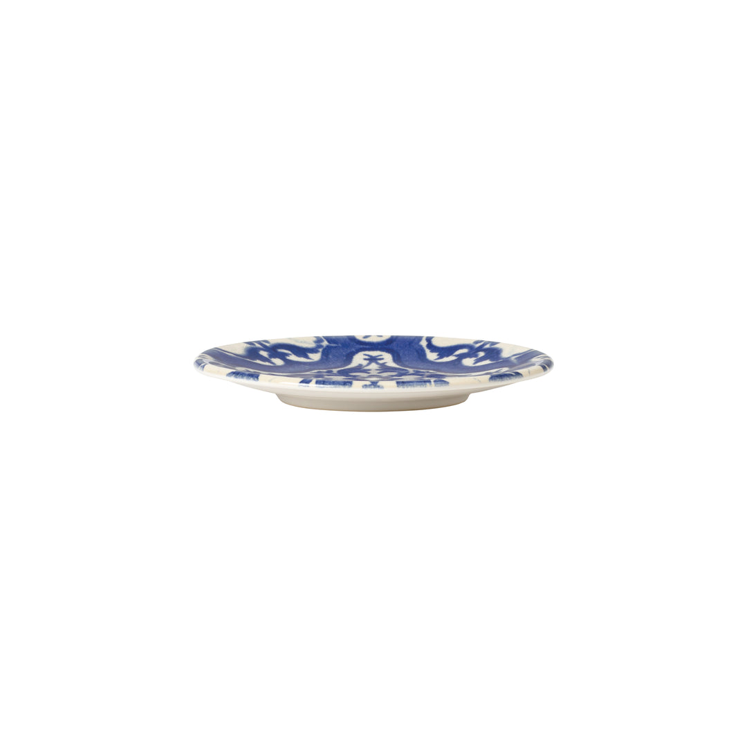Costa Nova Elements Stoneware Algarve Blue D Appetizer Plate Set/4