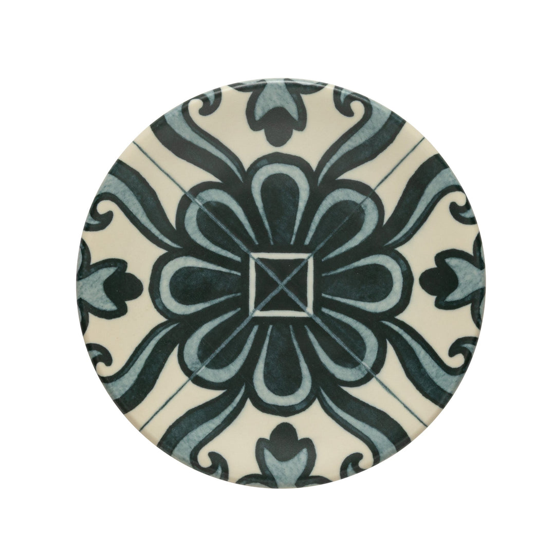 Costa Nova Elements Stoneware Lamego Green A Appetizer Plate Set/4