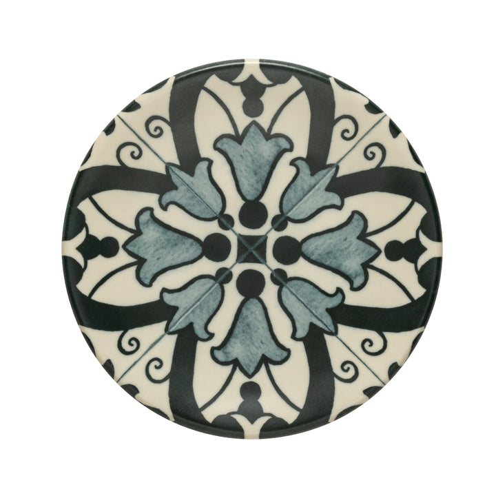 Costa Nova Elements Stoneware Lamego Green B Appetizer Plate Set/4