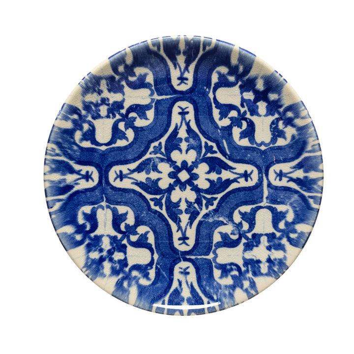 Costa Nova Elements Stoneware Algarve Blue D Salad/Dessert Plate Set/4