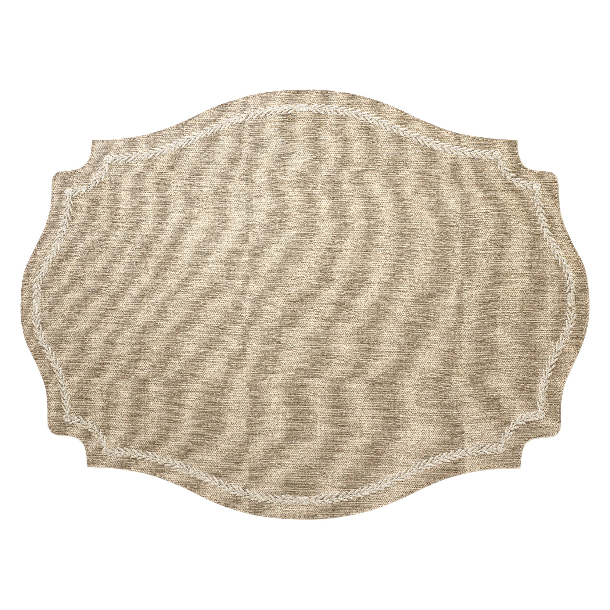 Regent Luminous Embroidered Vinyl Placemats Set of 4 - Thumbnail 4