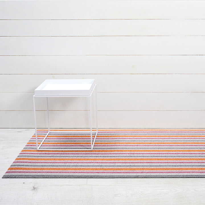 Chilewich Ribbon Stripe Shag Floor Mats (Bon Bon)