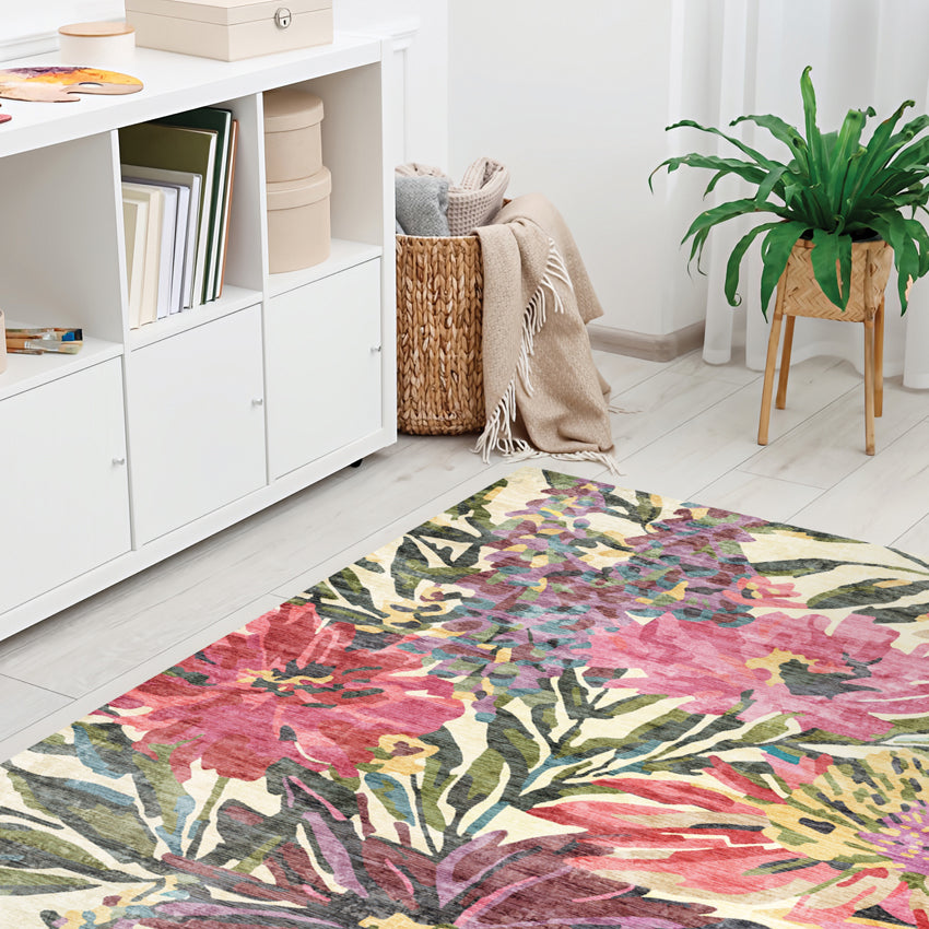 Adama Vinyl Rug/Mat (Camellia_P)