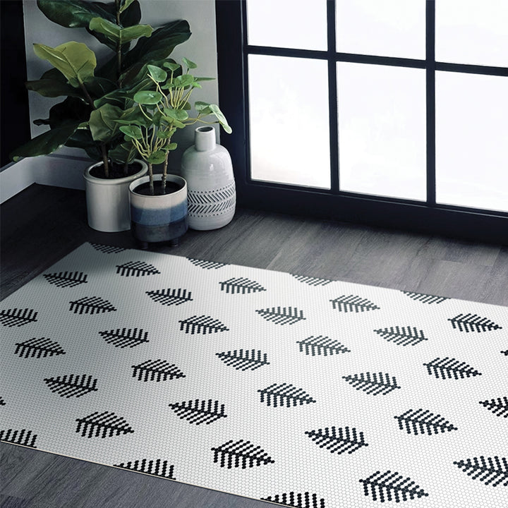 Adama Vinyl Floor Mat/Rug (Pennypine_W)