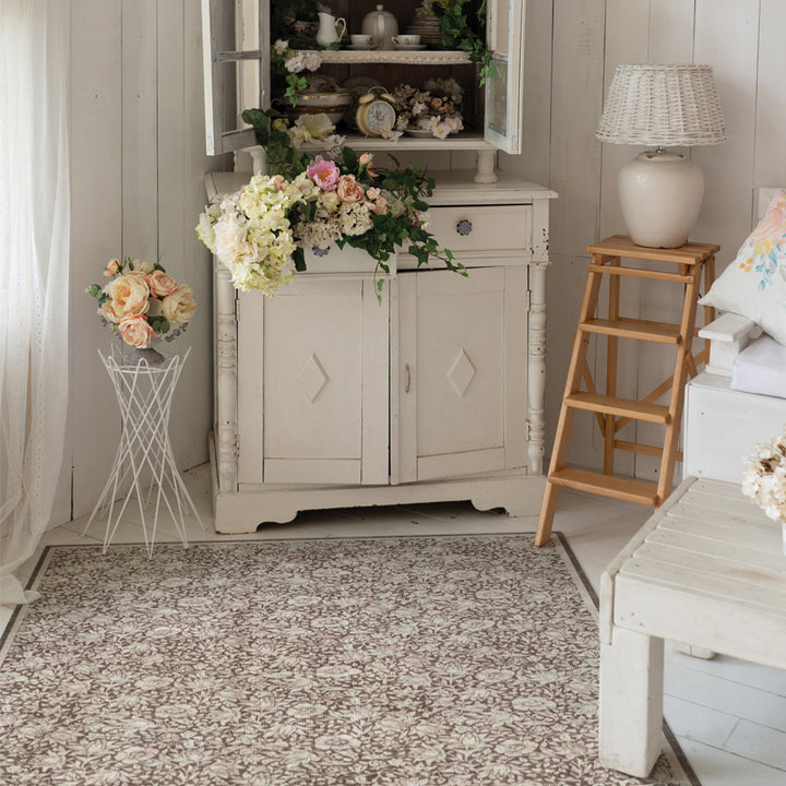 Adama Vinyl Floor Mat/Rug (Primrose_C)