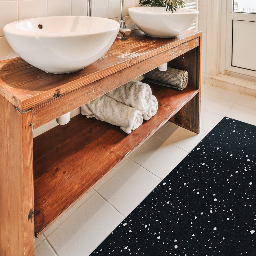 Adama Vinyl Floor Mat/Rug (Speckles_B)