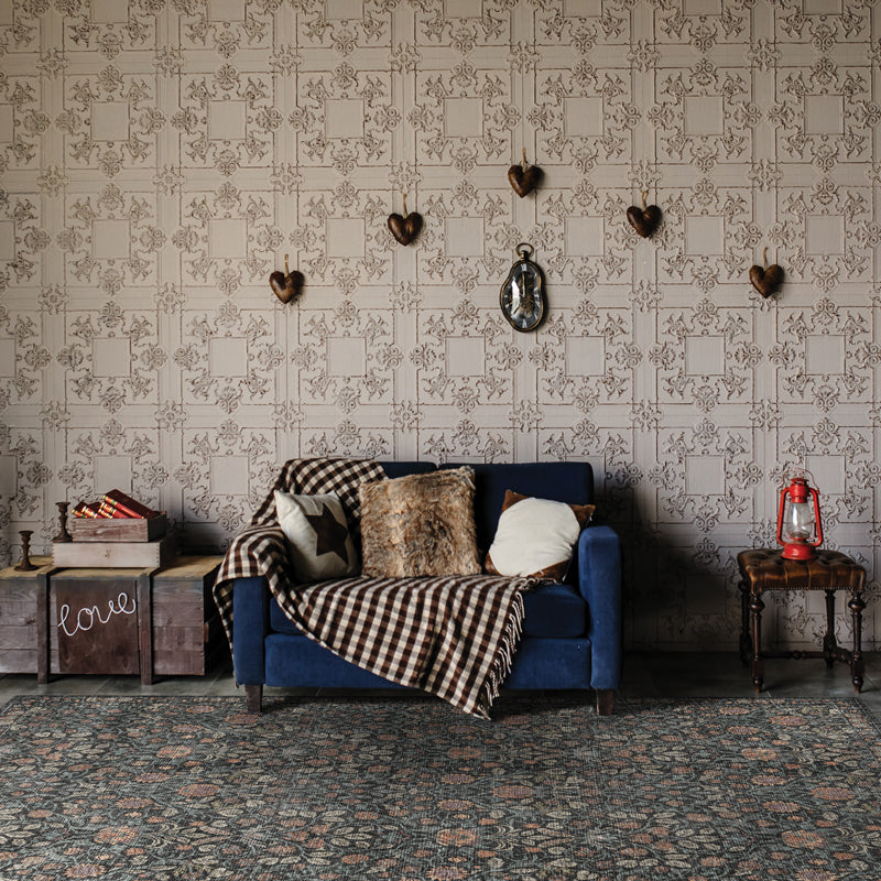 Adama Vinyl Floor Mat/Rug (Thistle_B)
