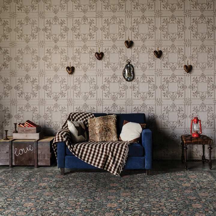 Adama Vinyl Floor Mat/Rug (Thistle_B)