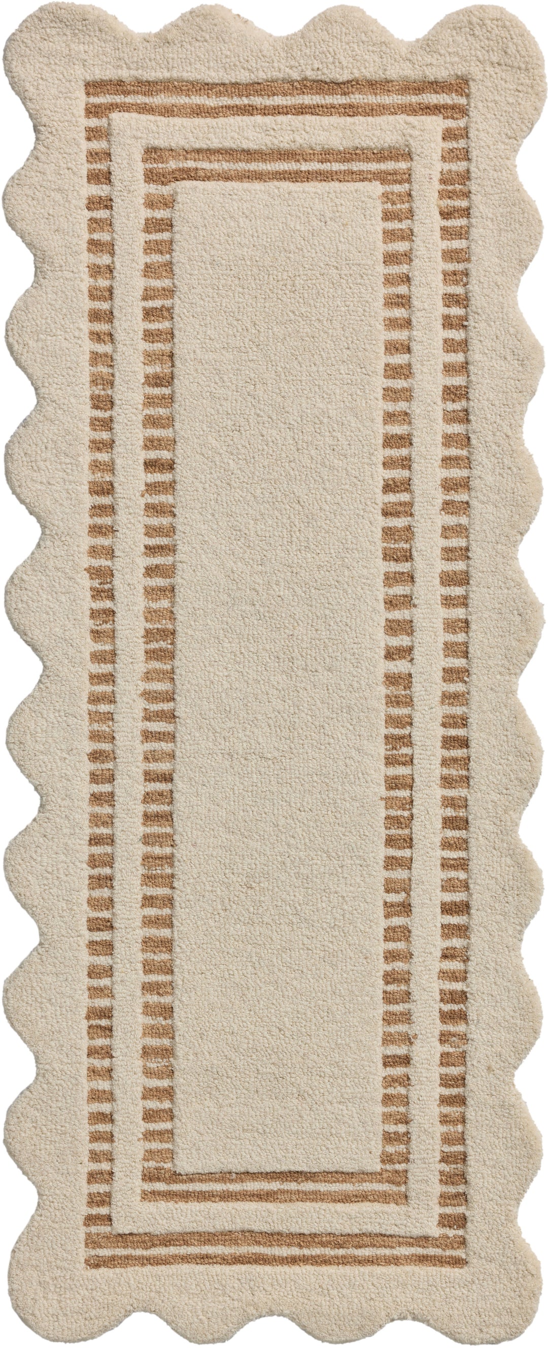 Chris Loves Julia x Loloi Scottie Ivory / Rust Accent Rug (SCO-01)