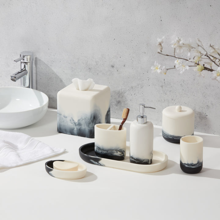 Roselli Trading Ombre Resin Bathroom Accessories